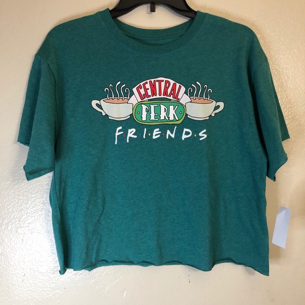 Friends Central Perk T-Shirt,Green,Size M junior